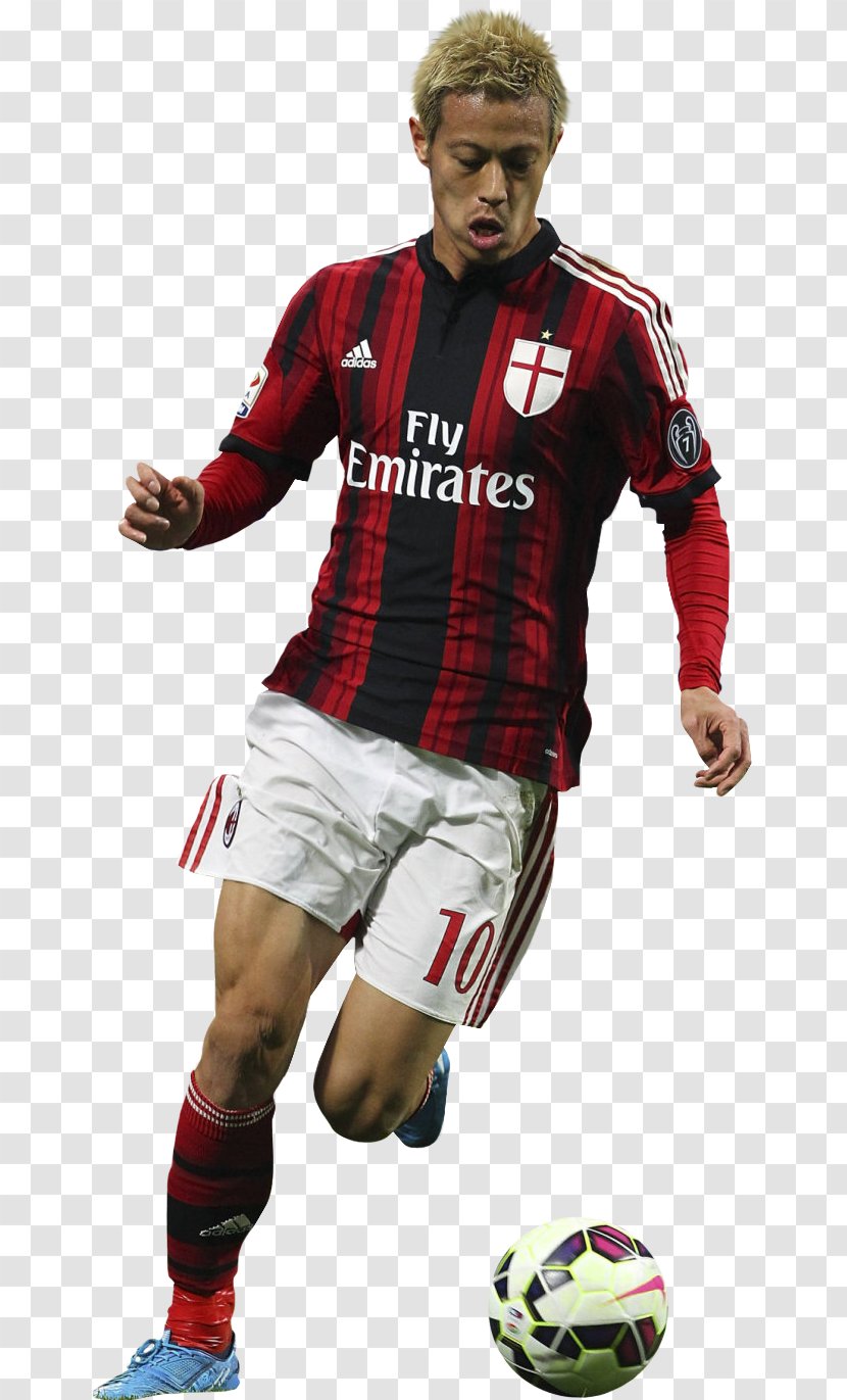 Keisuke Honda A.C. Milan Football Player C.F. Pachuca - Sports Equipment Transparent PNG