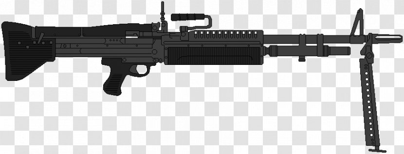 Trigger M60 Machine Gun Firearm Weapon - Heart Transparent PNG