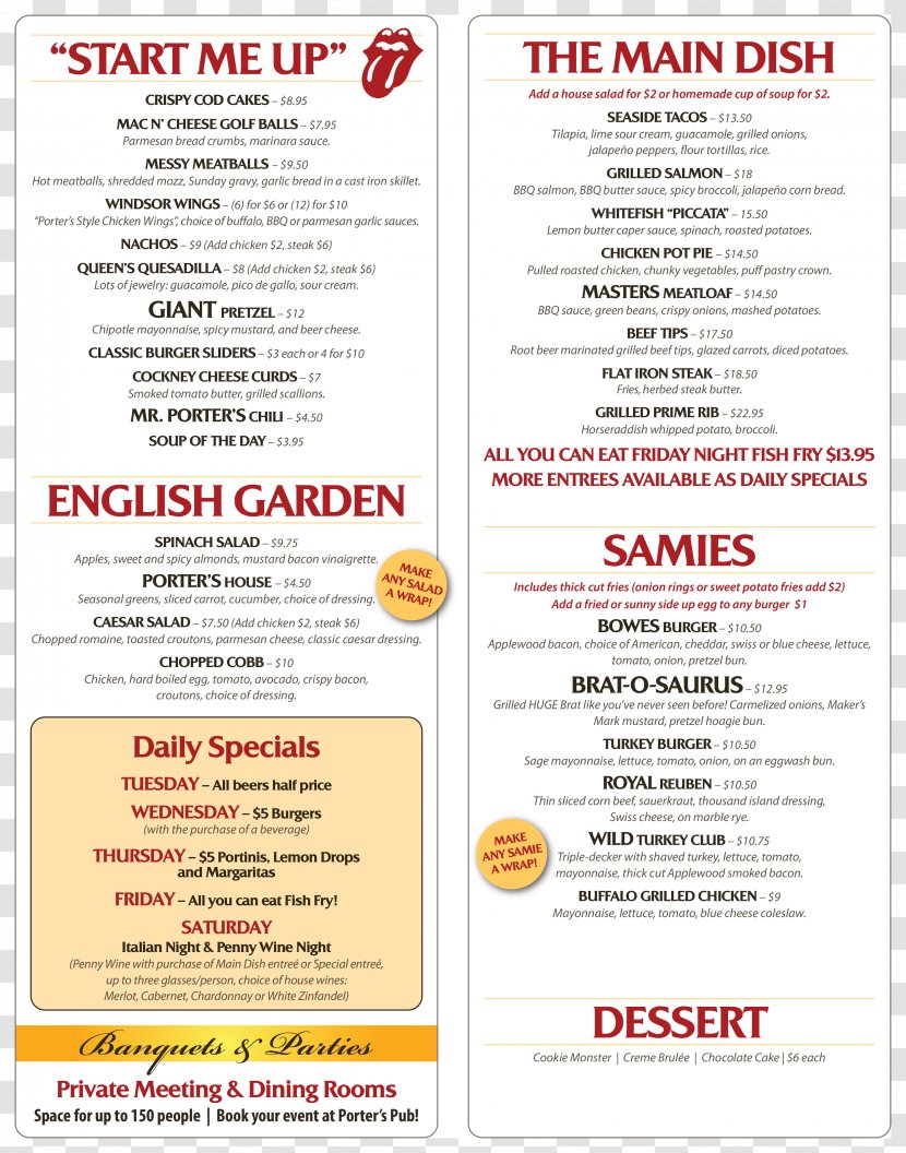 Menu - Text Transparent PNG