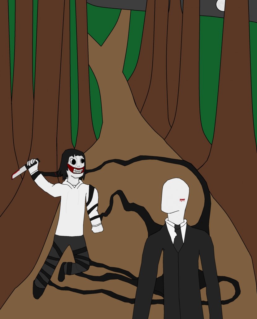 Vertebrate Fiction Cartoon Human Behavior - Slender Man Transparent PNG