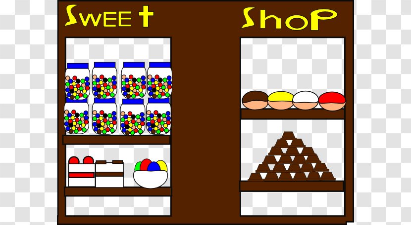 Confectionery Store Candy Shopping Clip Art - Area - Shops Cliparts Transparent PNG