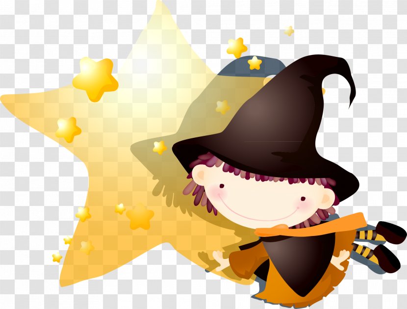 Boszorkxe1ny Illustration - Bird - Black Little Witch Transparent PNG