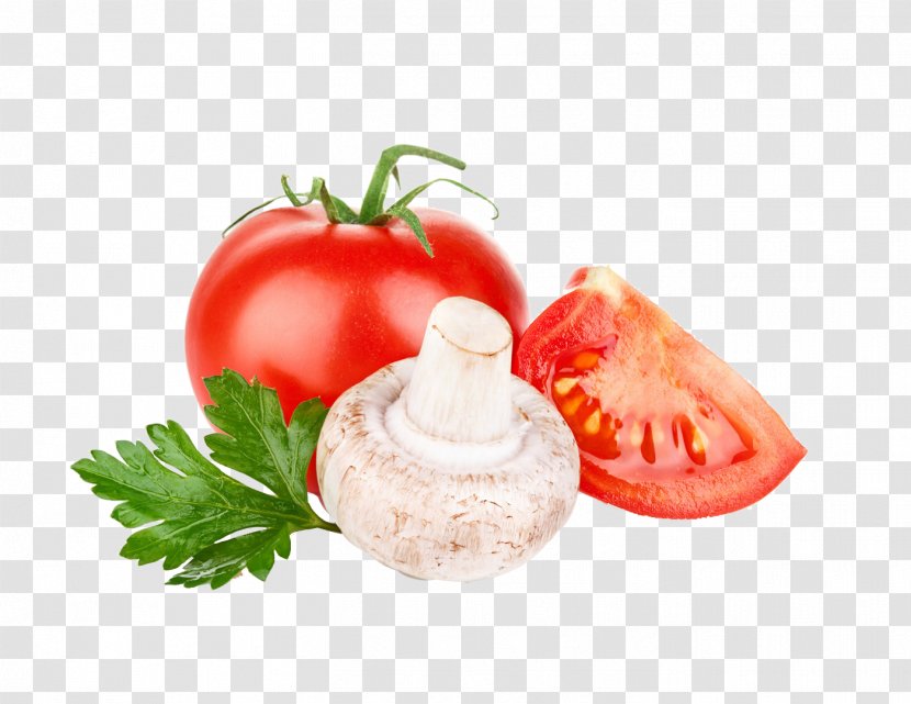 Vegetable Fruit Tomato Food Ingredient - And Vegetables For Kids - Mushrooms Transparent PNG
