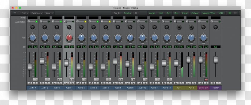 Audio Mixers Sound Reinforcement System Electronics Recording Studio - Signal Flow - Logic Pro Transparent PNG