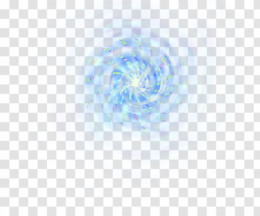 Blue Light RGB Color Model - Rotating Effect Transparent PNG