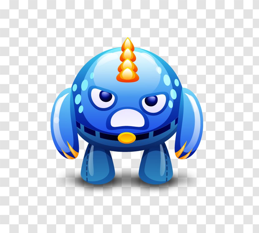 ICO Monster Icon - Blue - Robot Transparent PNG