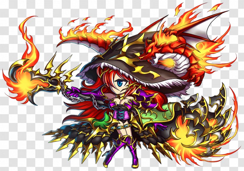 Brave Frontier Dragon Illustration Video Games Drawing - Fictional Character Transparent PNG