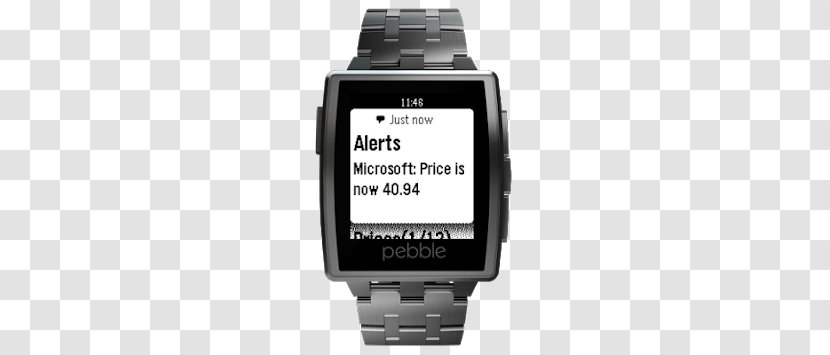 Pebble STEEL LG G Watch R Smartwatch - Steel - Android Transparent PNG