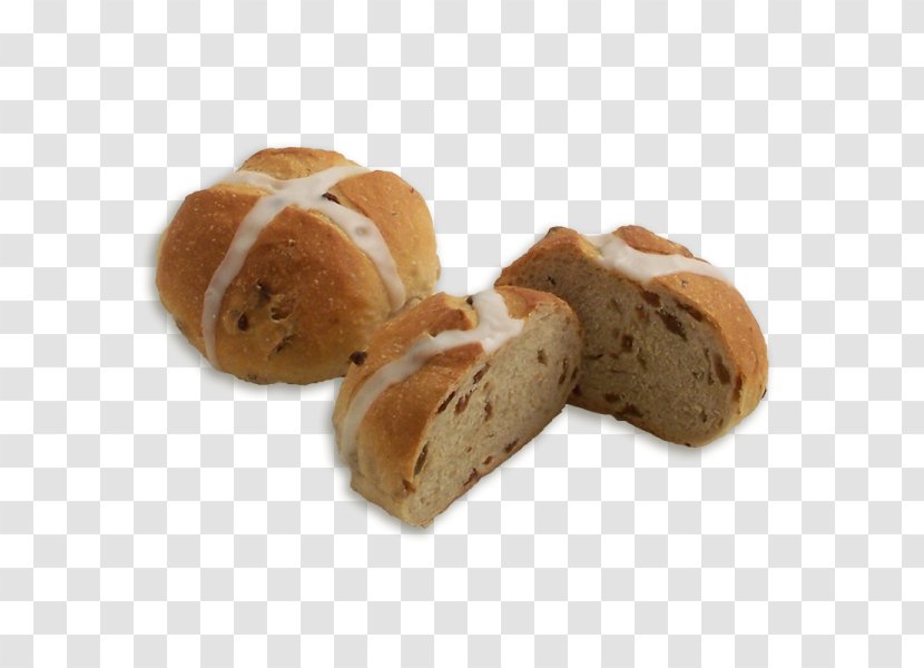 Rye Bread Hot Cross Bun Small - Finger Food Transparent PNG