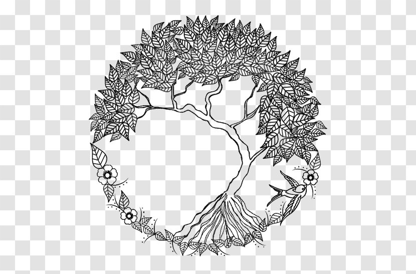 Tree Of Life Drawing Doodle - Trees LOGO Transparent PNG