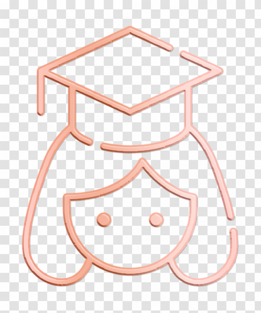 Happiness Icon Girl Icon Graduate Icon Transparent PNG