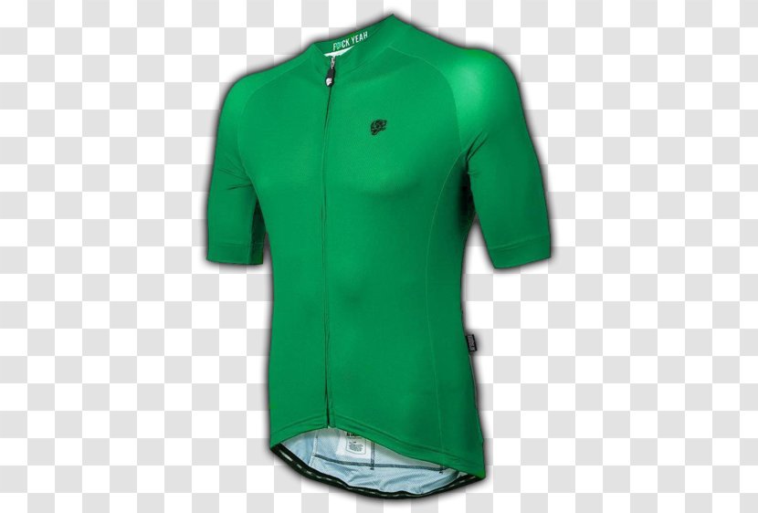 Cycling Jersey T-shirt Sleeve Clothing - T Shirt - Green Lady Day Coat Transparent PNG
