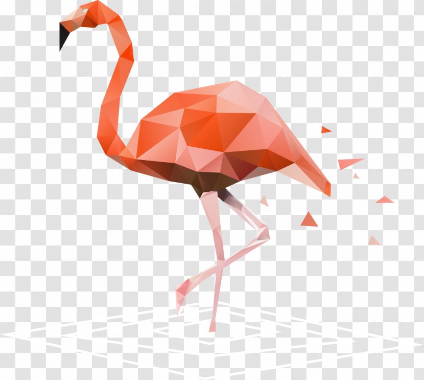 Flamingo Wall Decal Sticker Birthday - Vector Hand-painted Flamingos Transparent PNG