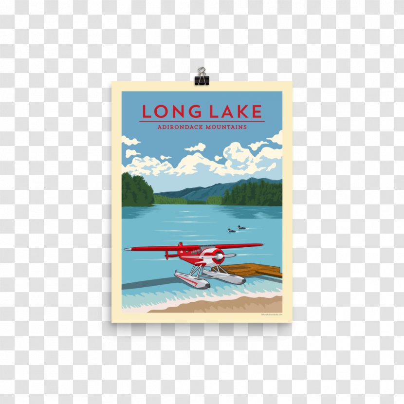Long Lake George Poster Airplane - Drawing - Attractions Posters Transparent PNG