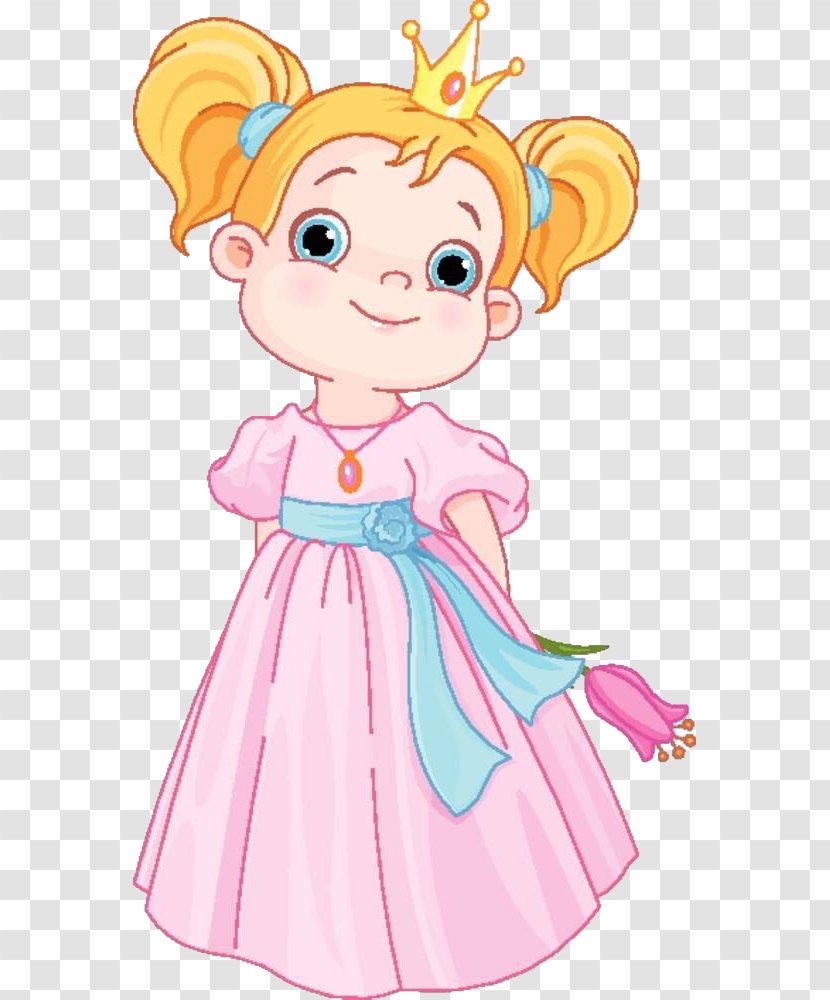 Princess Royalty-free Illustration - Watercolor - The Little Dressed In Pretty Clothes Transparent PNG