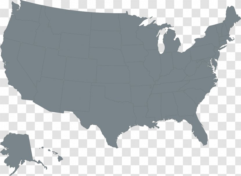 United States Vector Map U.S. State Transparent PNG