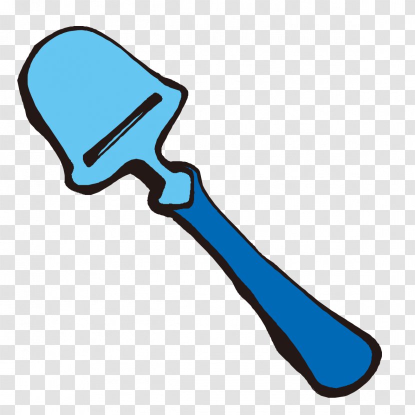 Shovel Blue - Hand-painted Transparent PNG