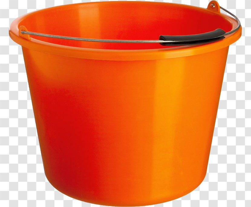 Bucket Clip Art - Orange - Image Free Download Transparent PNG