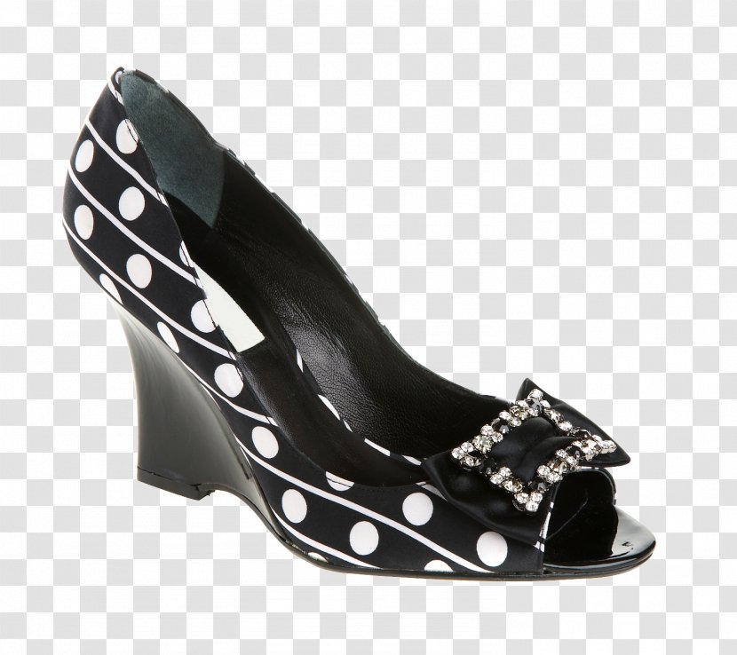 Court Shoe High-heeled Footwear Fashion Blouse - Dot High Heels Transparent PNG