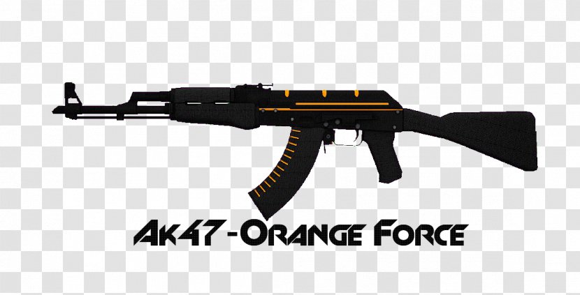 Counter-Strike: Global Offensive AK-47 Firearm Weapon Airsoft Guns - Silhouette - Ak 47 Transparent PNG