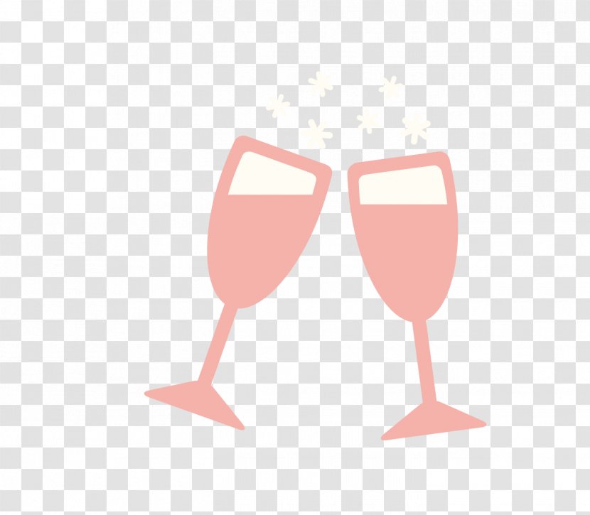 Red Wine Glass Rosxe9 Pink - Champagne Transparent PNG