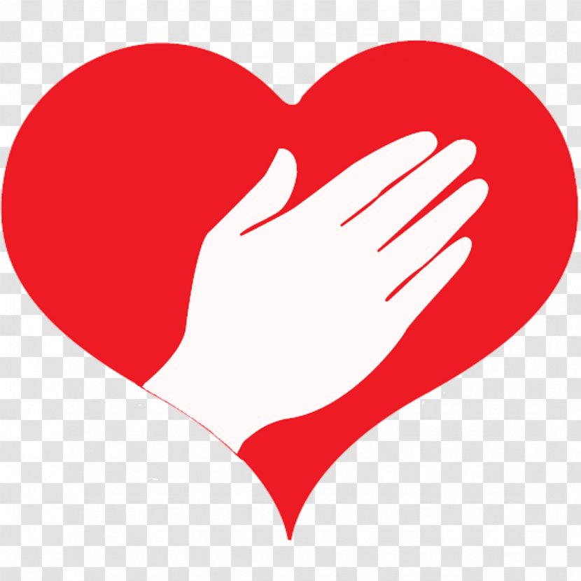 Heart Hand Finger Clip Art - Caring Transparent PNG