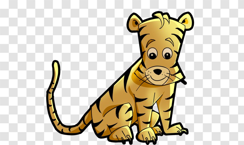 Tiger Lion Clip Art - Small To Medium Sized Cats - Cartoon Transparent PNG
