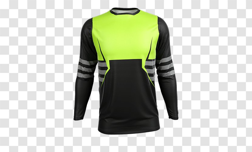 T-shirt Jersey Sweater Sleeve Outerwear - Active Shirt - Motocross Transparent PNG