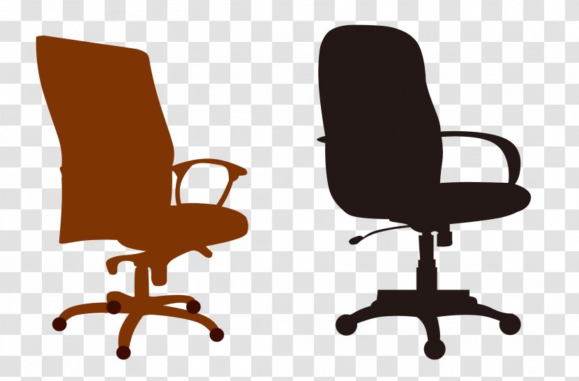 Surabaya Table Office Chair - Brown Vector Transparent PNG
