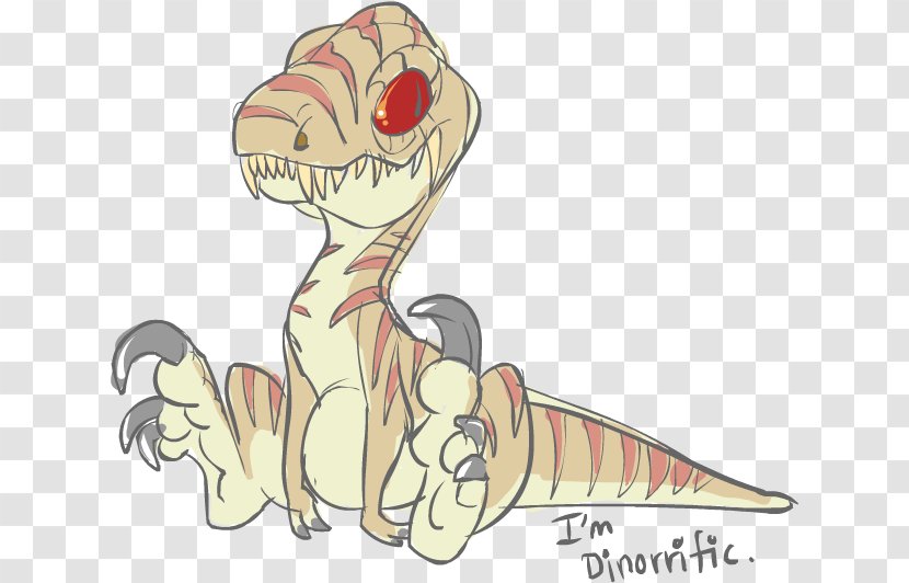 Velociraptor Drawing Dinosaur Cuteness Image - Cartoon Transparent PNG