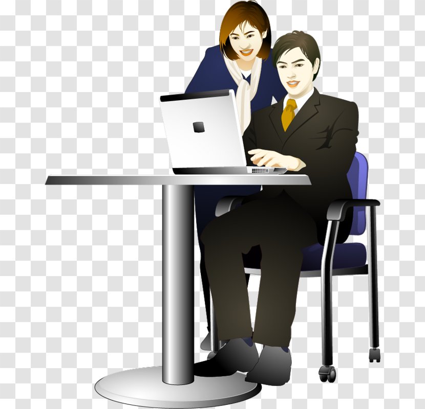 Euclidean Vector Clip Art - Businessperson - Office Men And Women Transparent PNG