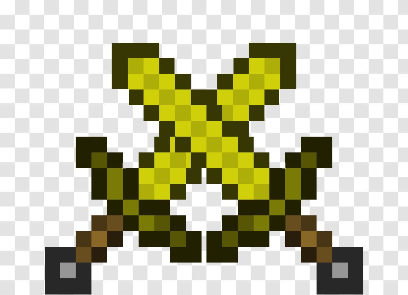 ThinkGeek Minecraft Next Generation Diamond Sword Foam PickAxe Video Game - Yellow - Ten Years Of Grinding Transparent PNG