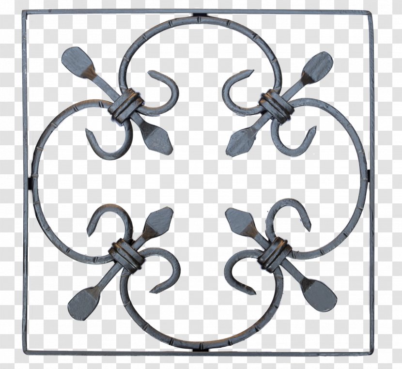 Rose Window Ornament Wrought Iron Rosette Handrail - Grill Flower Transparent PNG