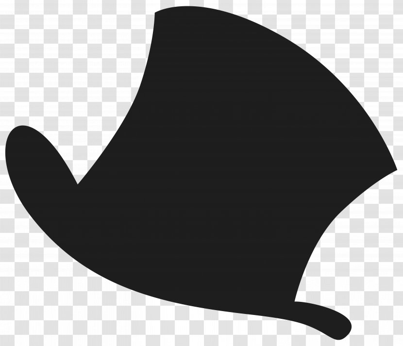Black Hat White - Headgear - Top Cliparts Transparent PNG