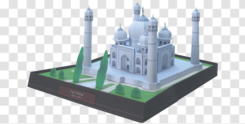 Taj Mahal Paper Model Mahal, India Building - Mausoleum Transparent PNG