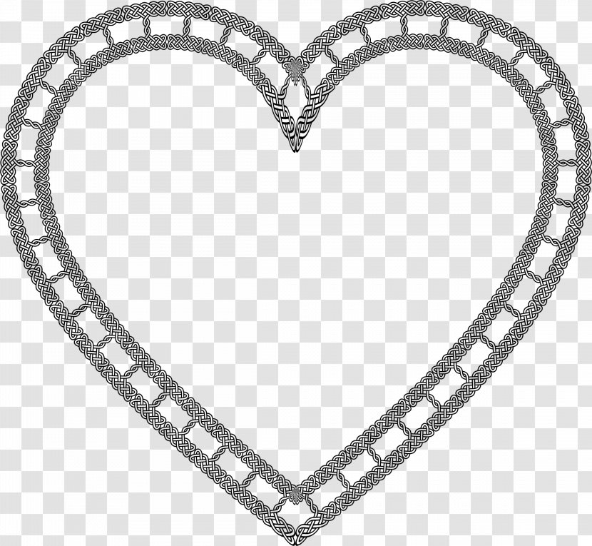 Celtic Knot Heart Clip Art - Frame Transparent PNG