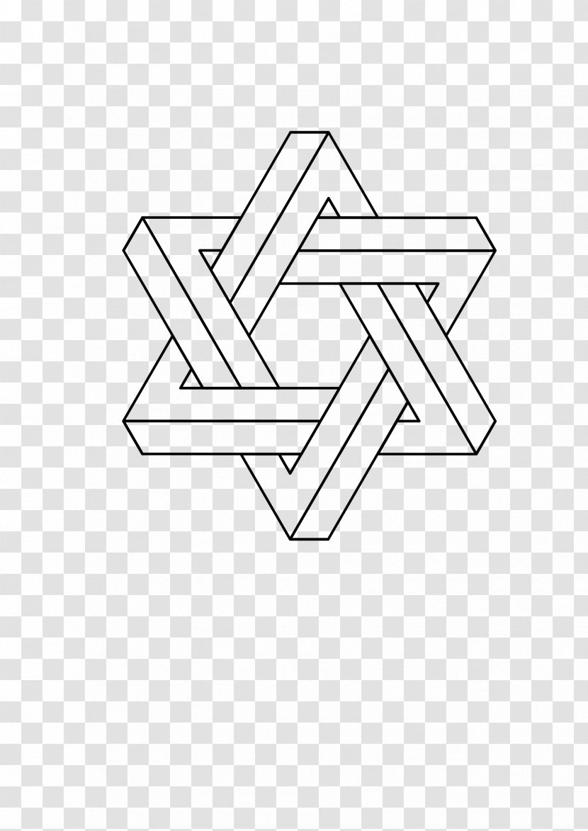 Star Of David Stencil Drawing - Stock Photography Transparent PNG
