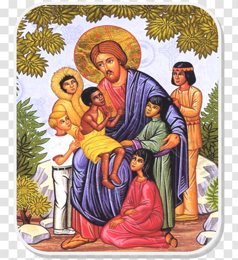 Religion Eastern Orthodox Church Christianity Annunciation/Evangelismos Greek Community Icon - Fictional Character - Jesus And Children Transparent PNG
