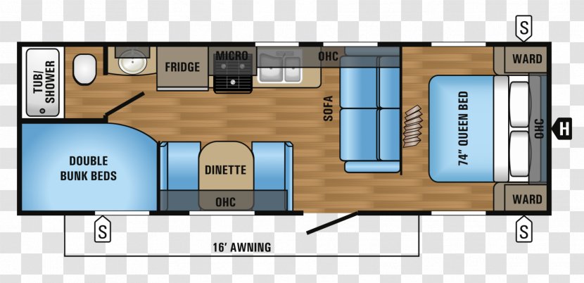 Jayco, Inc. Campervans Caravan Camping World Trailer - Property - Floor Plans Transparent PNG