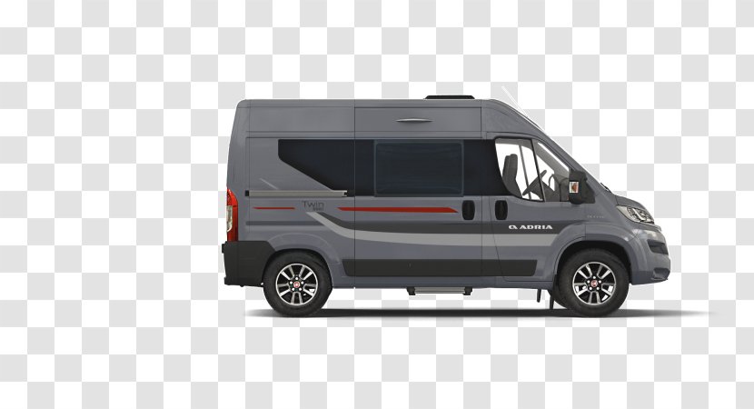 Compact Van Car Minivan Adria Mobil - Grey Scale Transparent PNG