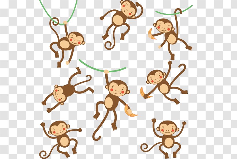 Monkey Cartoon Illustration - Stockxchng Transparent PNG