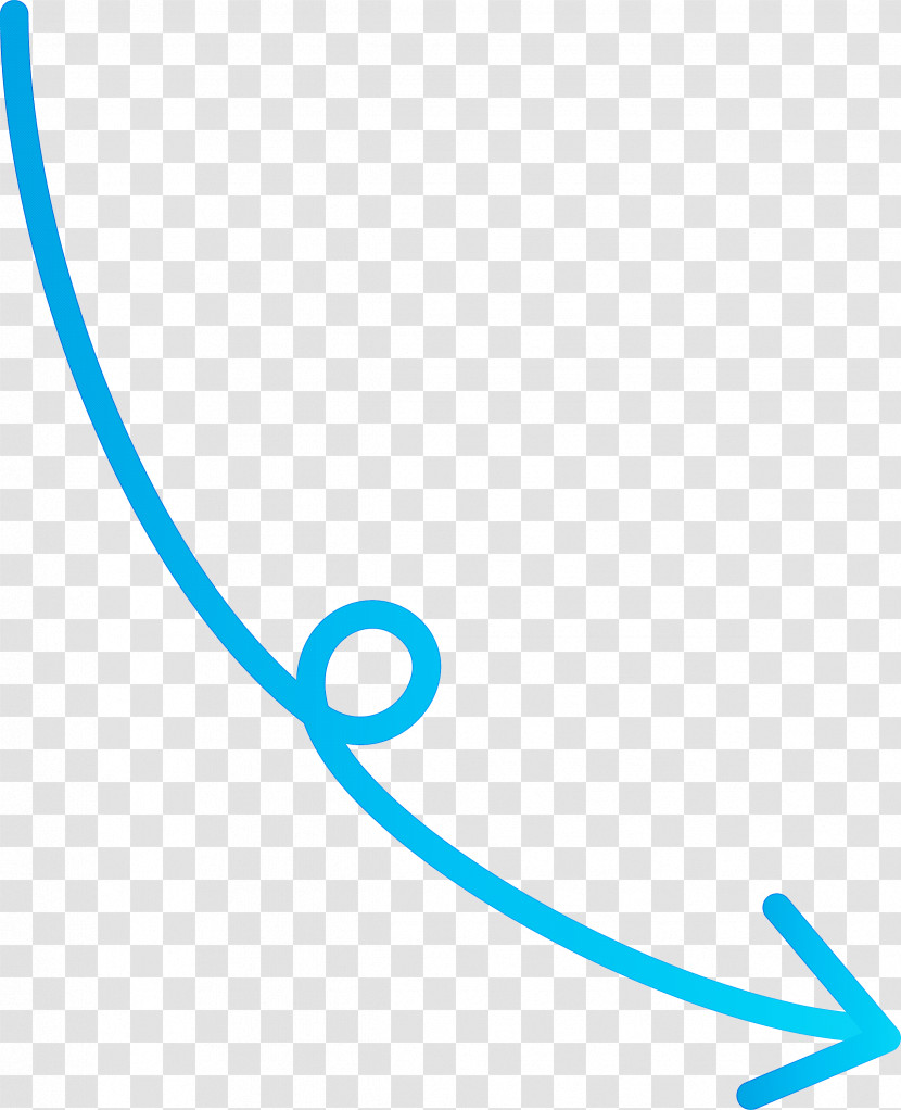 Curved Arrow Transparent PNG