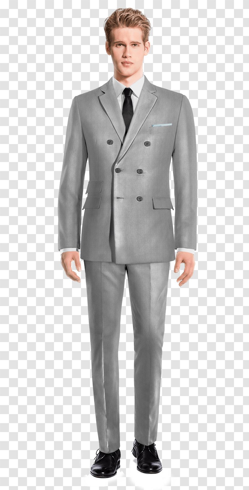 Suit Pants Upturned Collar Wedding Dress Sport Coat - Traje De Novio - Double-breasted Transparent PNG