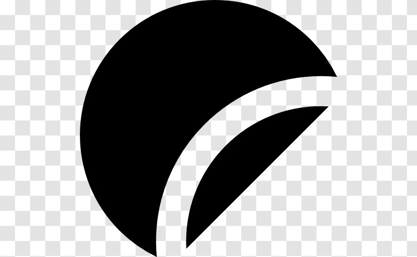 Circle Logo Angle - Black And White Transparent PNG