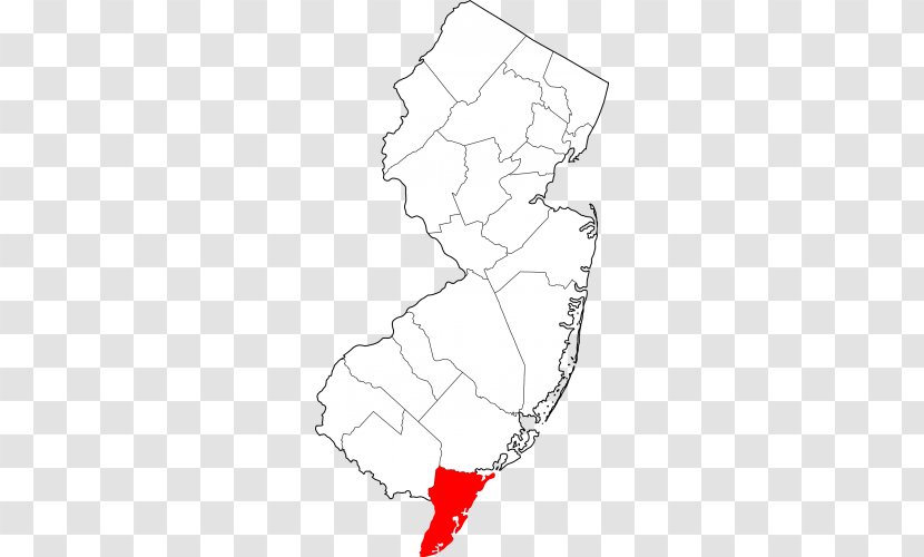 Salem County, New Jersey Middlesex County Union Hunterdon Morris - Map Transparent PNG