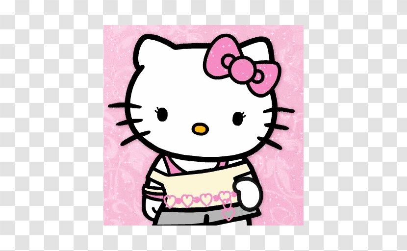 Hello Kitty Cat Animation - Heart Transparent PNG