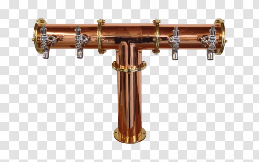 Draught Beer Copper Brass Tower Transparent PNG