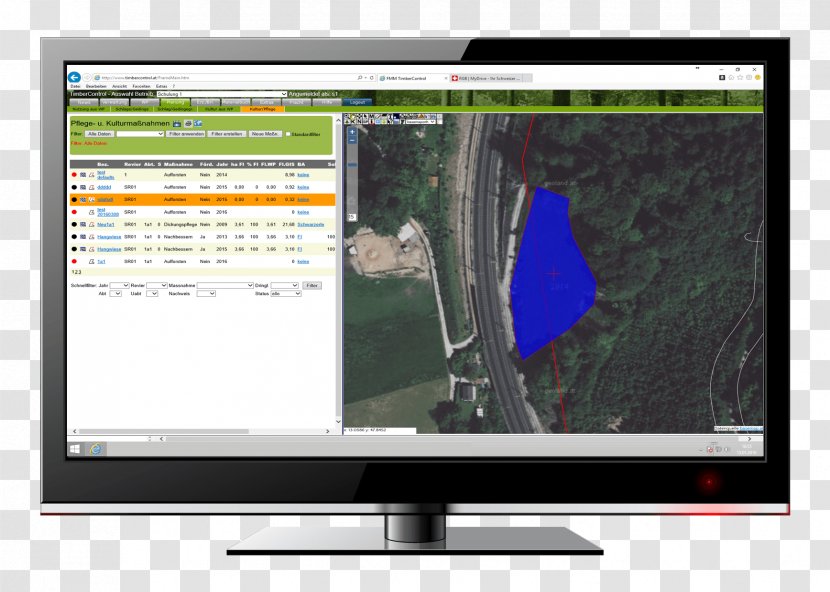 Forest Inventory Management Computer Software - Mapping Transparent PNG