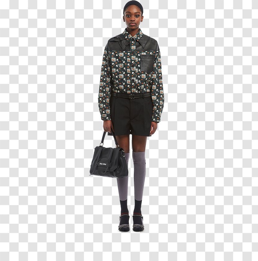 Miuccia Prada Miu Fashion Tartan Online Shopping - Shoulder Transparent PNG