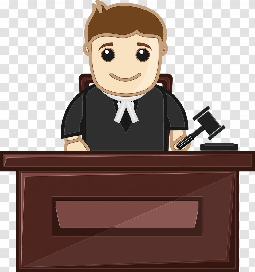 Cartoon Clip Art Employment Desk Job - Wet Ink - Official Reading Transparent PNG